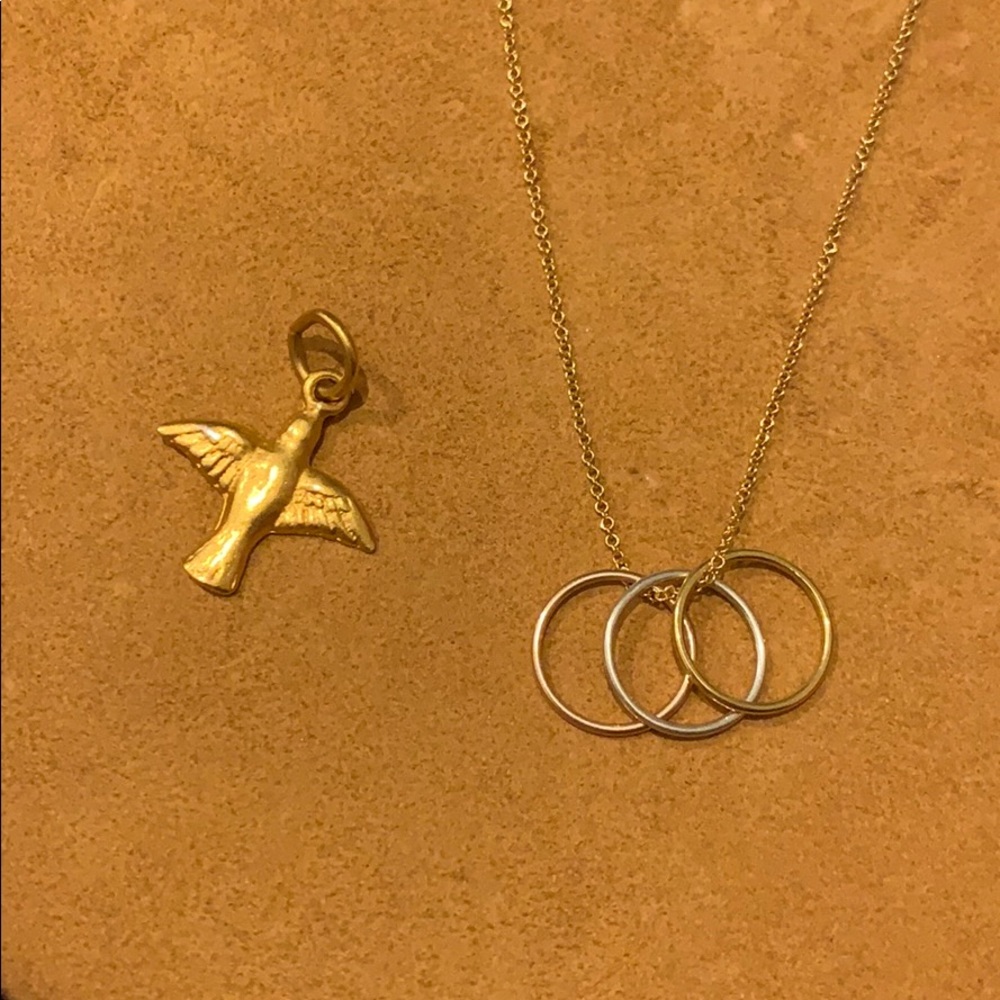 Trinity Necklace & bonus Holy Spirit dove charm